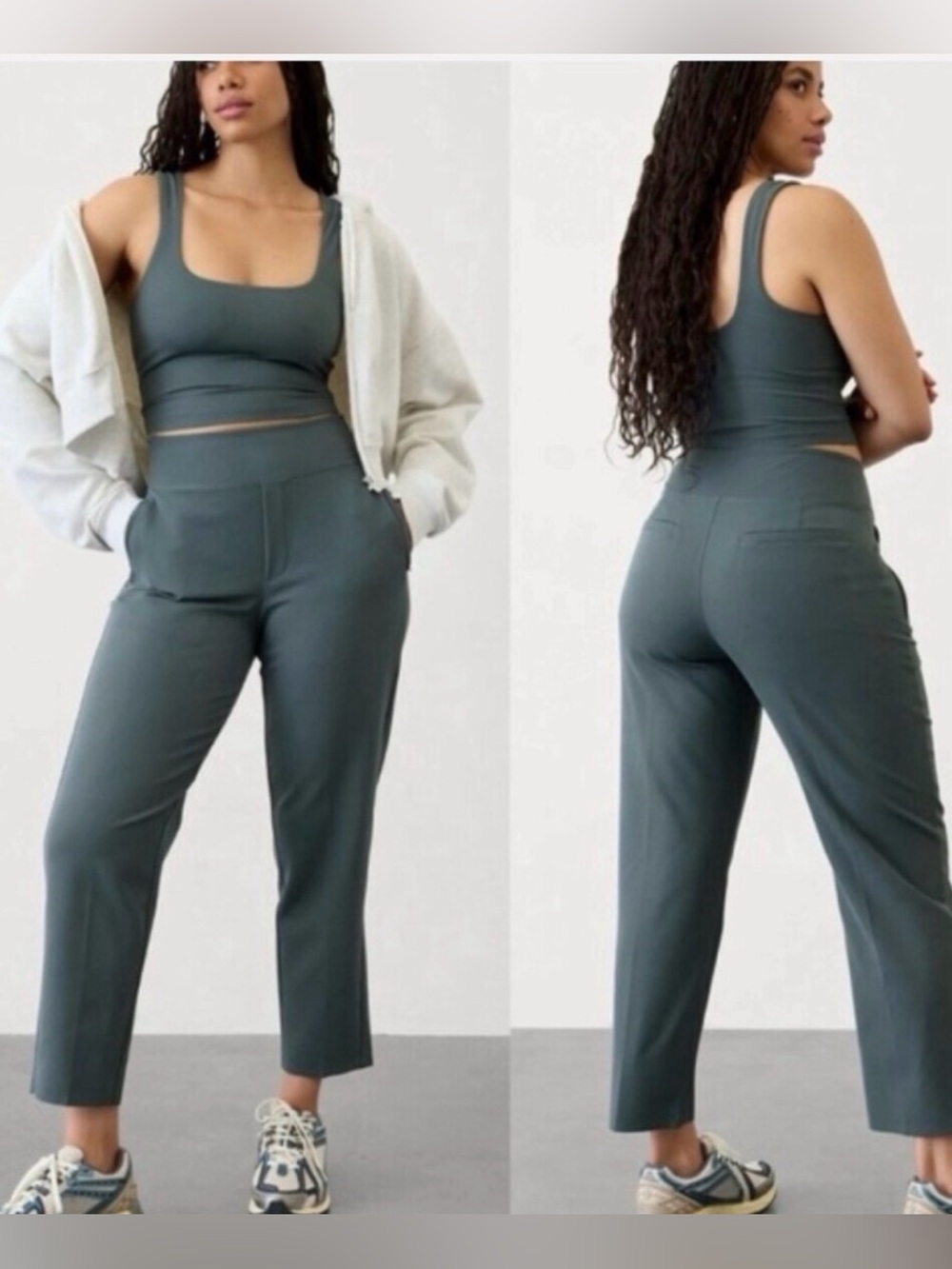 Athleta Endless High Rise in color Eden Size 4 Petite